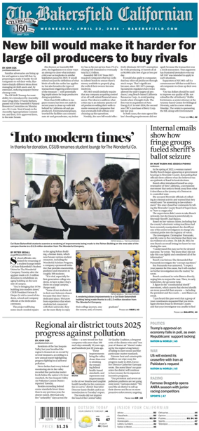 Cover of The Bakersfield Californian