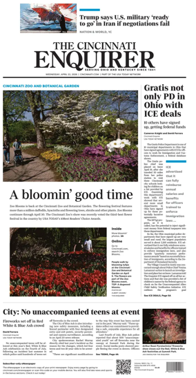 Cover of The Cincinnati Enquirer