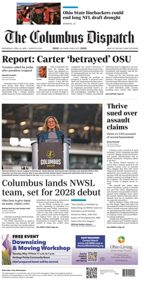 Cover of The Columbus Dispatch