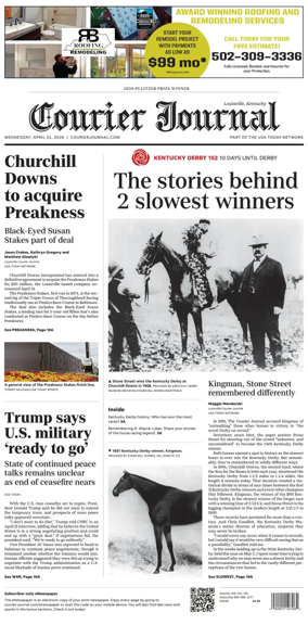 Cover of The Courier-Journal (Louisville)