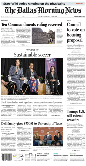 Cover of The Dallas Morning News