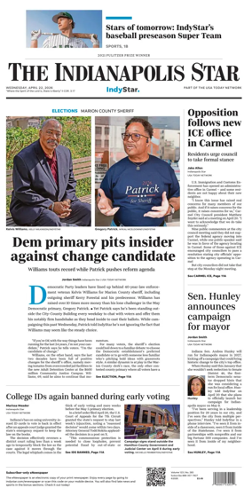 Cover of The Indianapolis Star