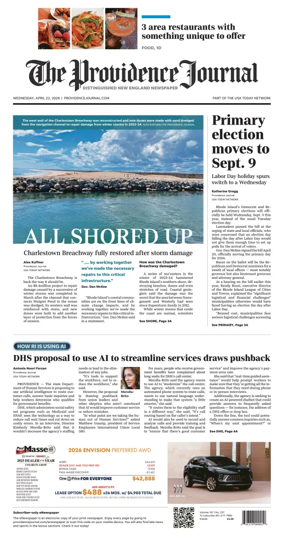 Cover of The Providence Journal