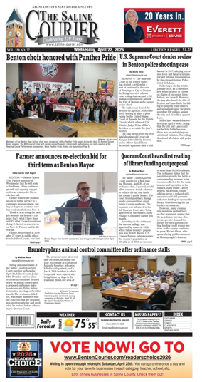 Cover of The Saline Courier
