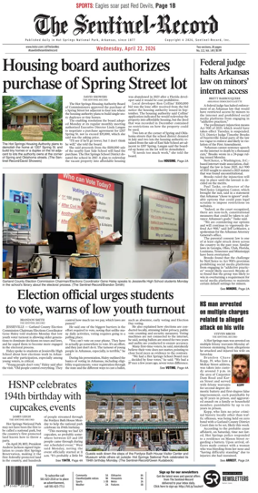 Cover of The Sentinel-Record