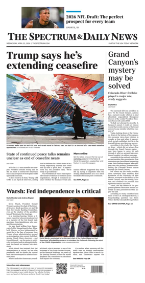 Cover of The Spectrum & Daily News
