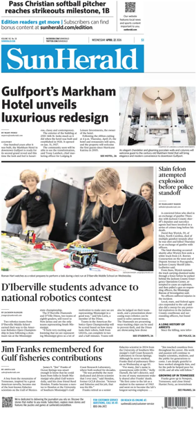 Cover of The Sun Herald