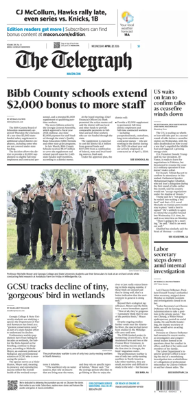 Cover of The Telegraph (Macon)