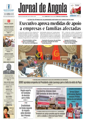 Cover of Jornal de Angola