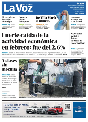 Cover of La Voz del Interior