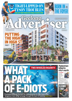Cover of Geelong Advertiser