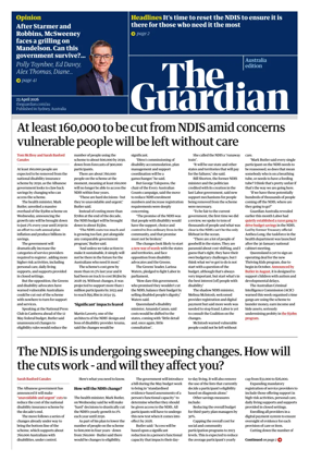 Cover of The Guardian Australia