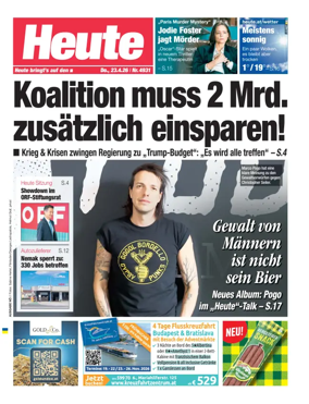 Cover of Heute - Niederosterreich Ausgabe