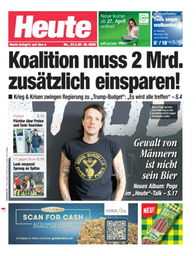 Cover of Heute - Oberosterreich Ausgabe