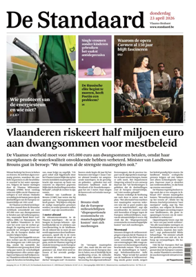 Cover of De Standaard
