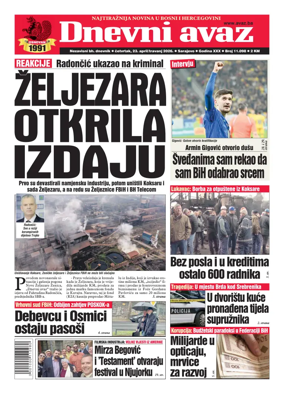 Cover of Dnevni avaz