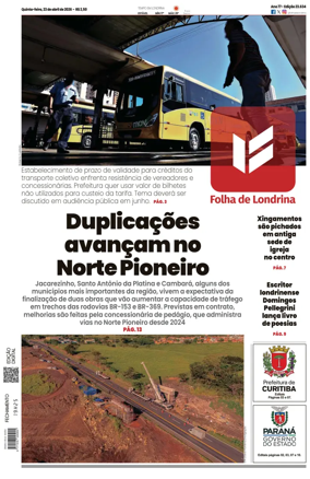 Cover of Folha de Londrina