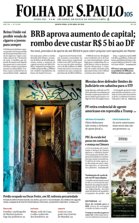 Cover of Folha de S.Paulo