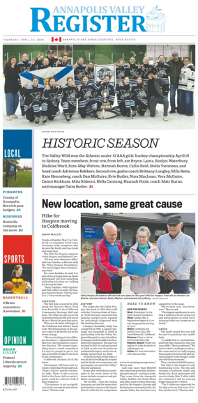 Cover of Annapolis Valley Register