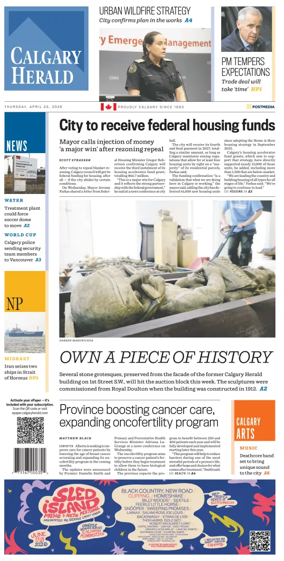 Cover of Calgary Herald