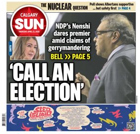Cover of Calgary Sun