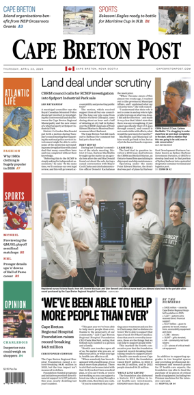 Cover of Cape Breton Post