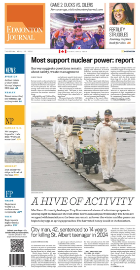 Cover of Edmonton Journal