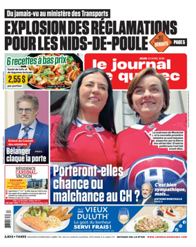 Cover of Le Journal de Quebec