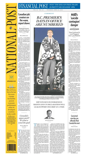 Cover of National Post - (National Edition)