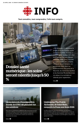 Cover of Radio-Canada Info