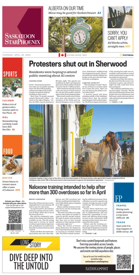 Cover of Saskatoon StarPhoenix
