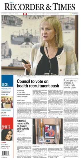 Cover of The Recorder & Times (Brockville)