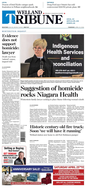 Cover of The Welland Tribune