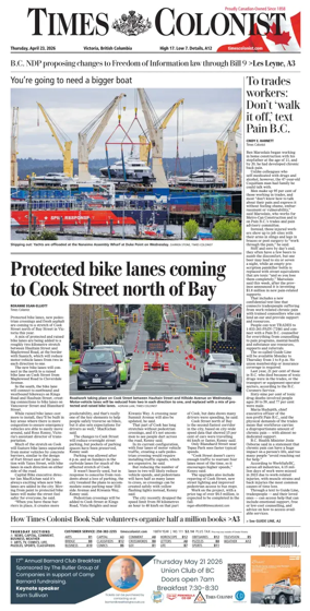 Cover of Times Colonist