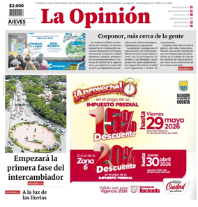 Cover of La Opinion