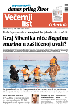 Cover of Vecernji list - Hrvatska