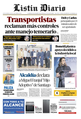 Cover of Listin Diario