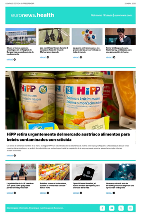 Cover of Euronews Health (Spanish) Compiled Edition