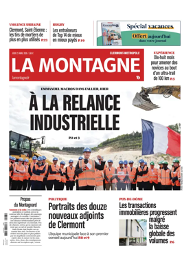Cover of La Montagne (Clermont-Metropole)