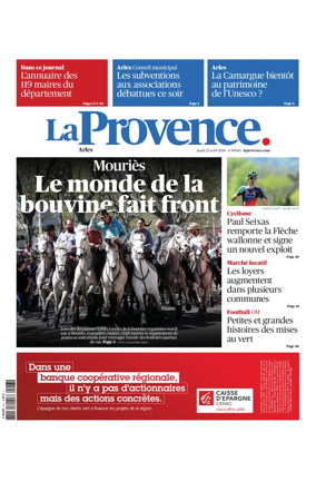 Cover of La Provence Arles