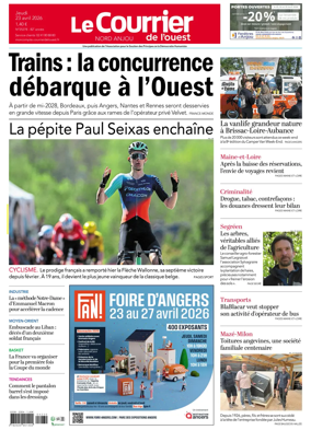 Cover of Le Courrier de l’Ouest (Nord Anjou)