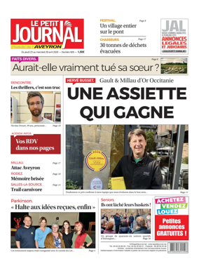 Cover of Le Petit Journal - L'hebdo local de l'Aveyron