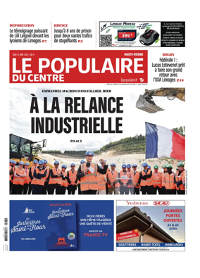 Cover of Le Populaire du Centre (Haute-Vienne)