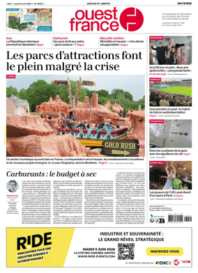 Cover of Ouest France (Mayenne)