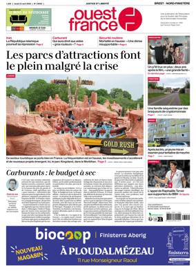 Cover of Ouest France (Nord-Finistere)
