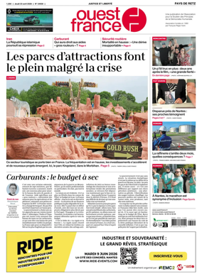 Cover of Ouest France (Pornic / Pays de Retz)
