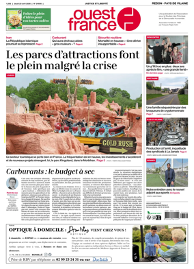 Cover of Ouest France (Redon / Pays de Vilaine)