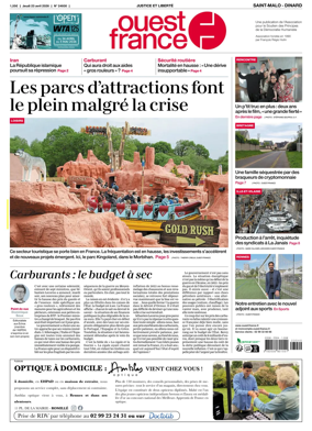Cover of Ouest France (Saint-Malo)