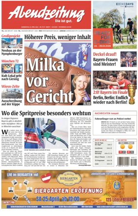 Cover of Abendzeitung Munchen