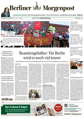 Cover of Berliner Morgenpost